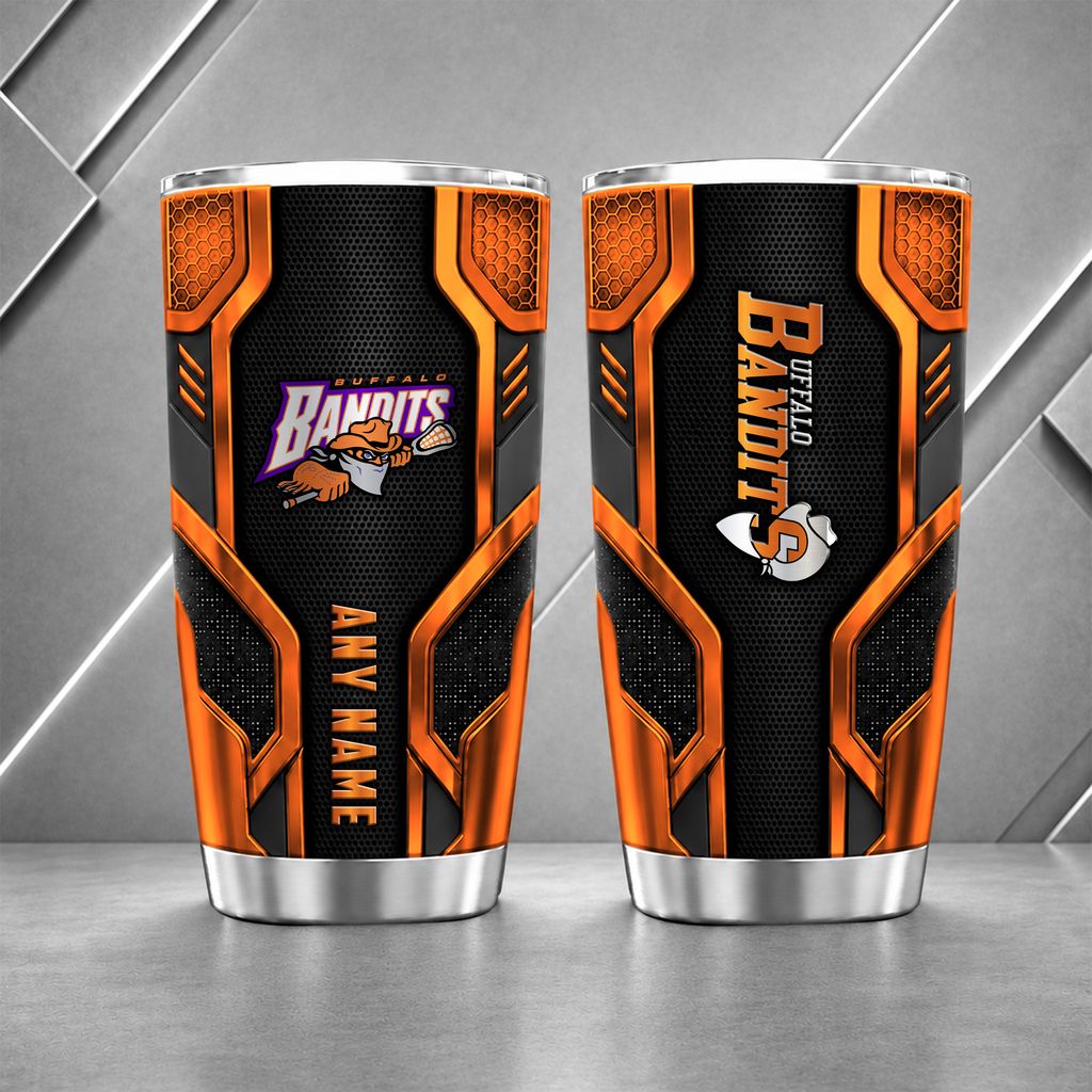 NLL Buffalo Bandits Personalized Name Tumbler Design ST2601