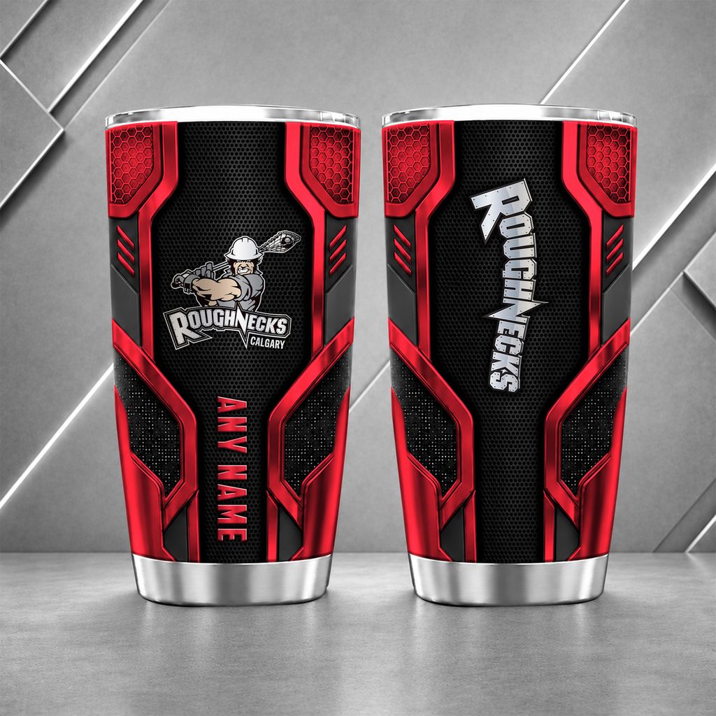 NLL Calgary Roughnecks Personalized Name Tumbler Design ST2601