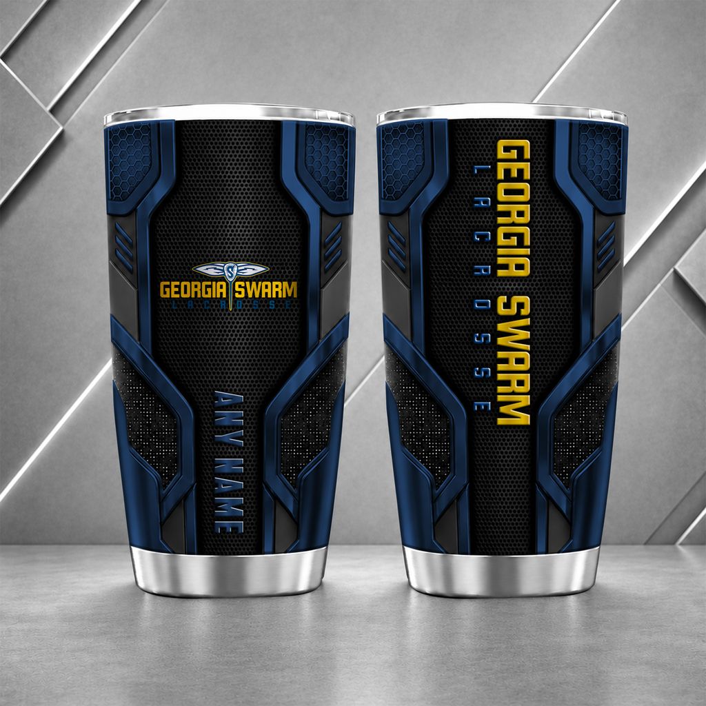 NLL Georgia Swarm Personalized Name Tumbler Design ST2601