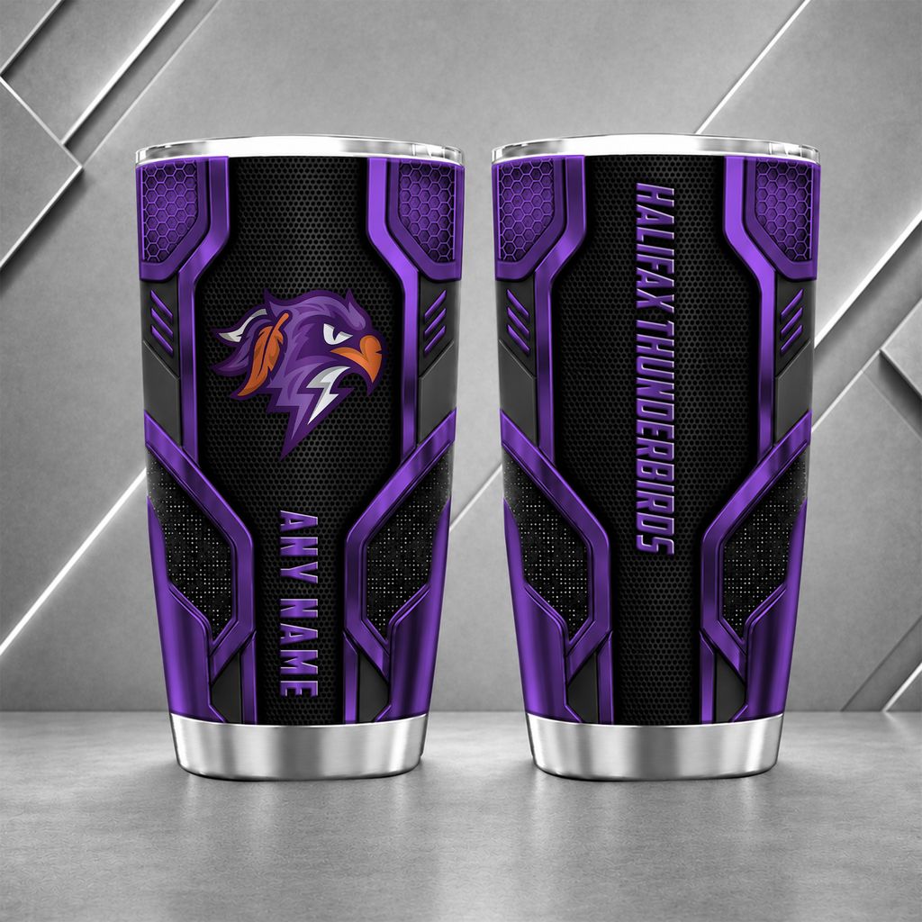NLL Halifax Thunderbirds Personalized Name Tumbler Design ST2601