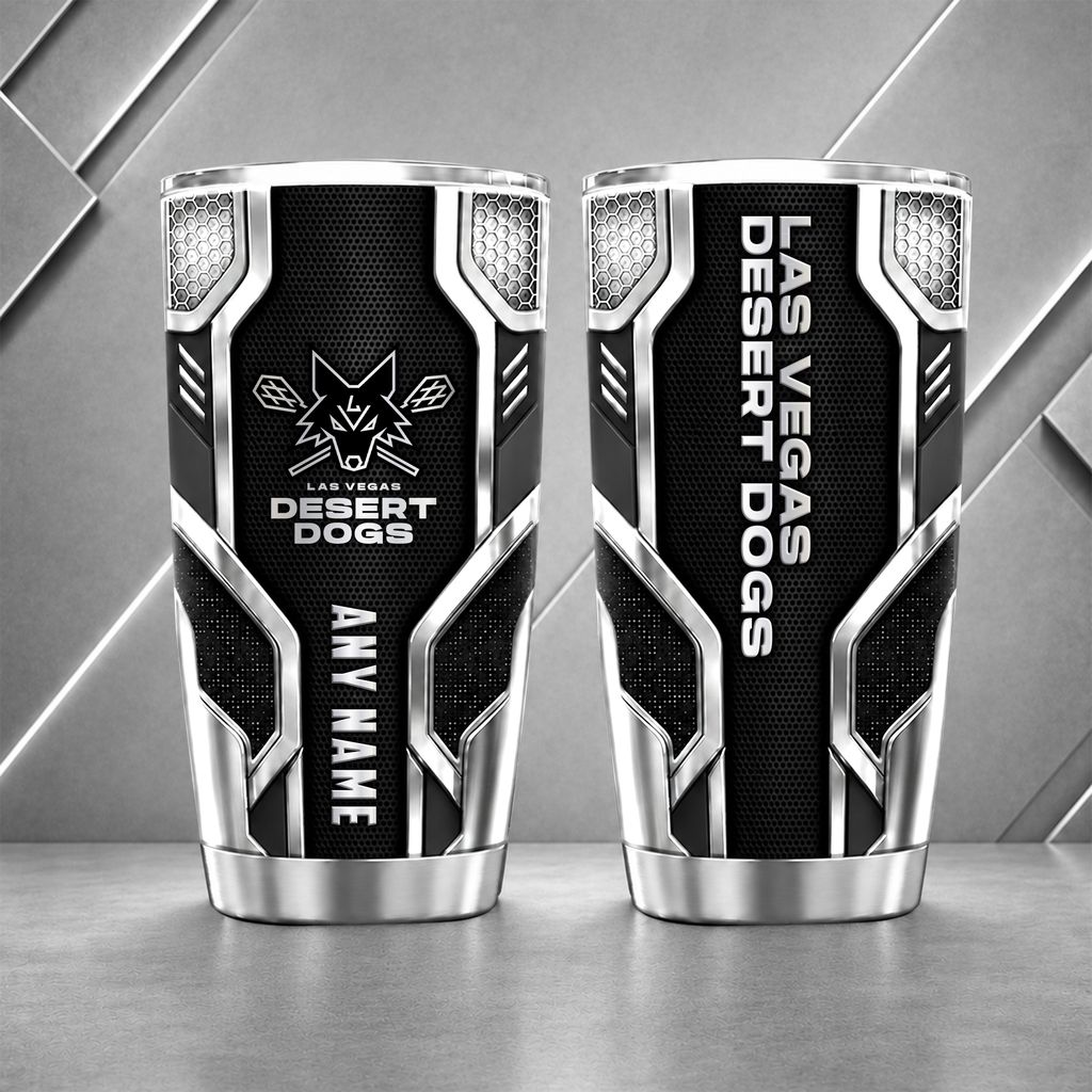 NLL Las Vegas Desert Dogs Personalized Name Tumbler Design ST2601
