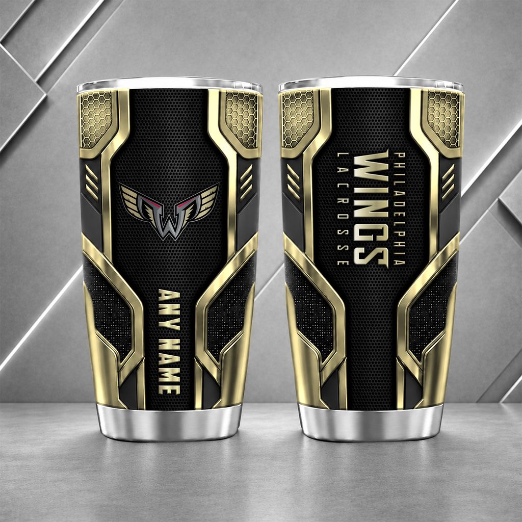 NLL Philadelphia Wings Personalized Name Tumbler Design ST2601