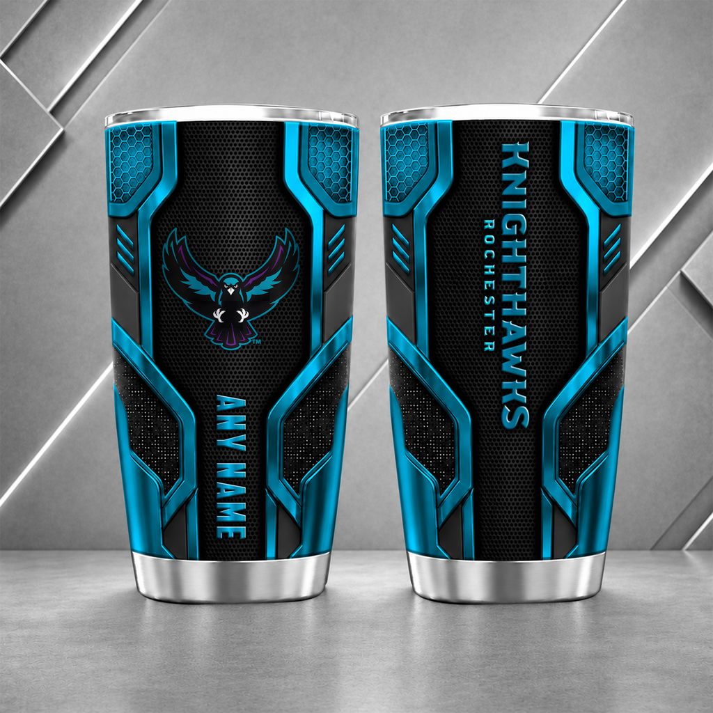 NLL Rochester Knighthawks Personalized Name Tumbler Design ST2601