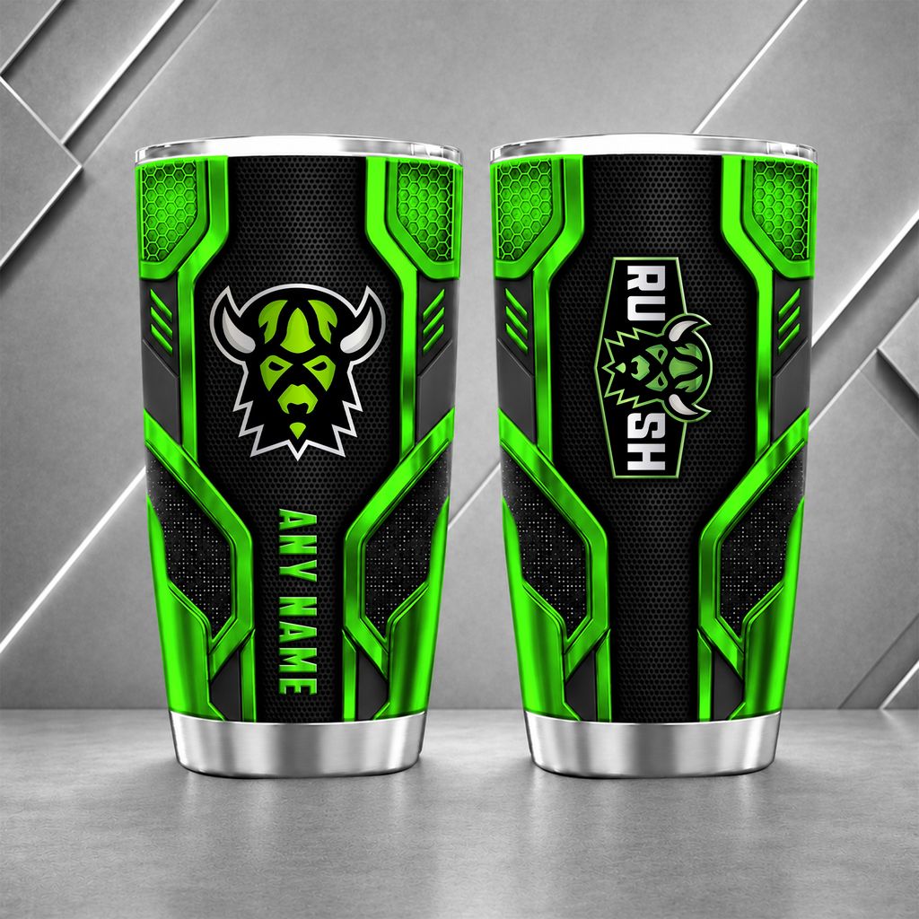 NLL Saskatchewan Rush Personalized Name Tumbler Design ST2601