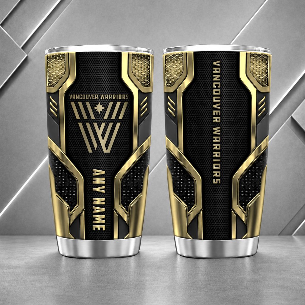 NLL Vancouver Warriors Personalized Name Tumbler Design ST2601