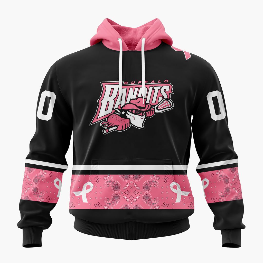 NLL Buffalo Bandits Special Pink Fights Breast Cancer Design ST2601