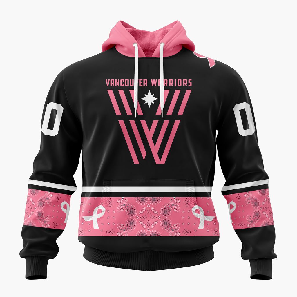 NLL Vancouver Warriors Special Pink Fights Breast Cancer Design ST2601