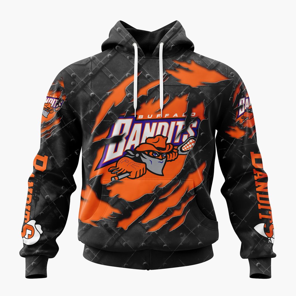 NLL Buffalo Bandits Special Black Metal Design ST2601