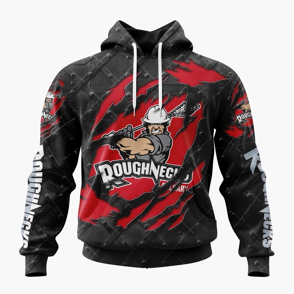 NLL Calgary Roughnecks Special Black Metal Design ST2601