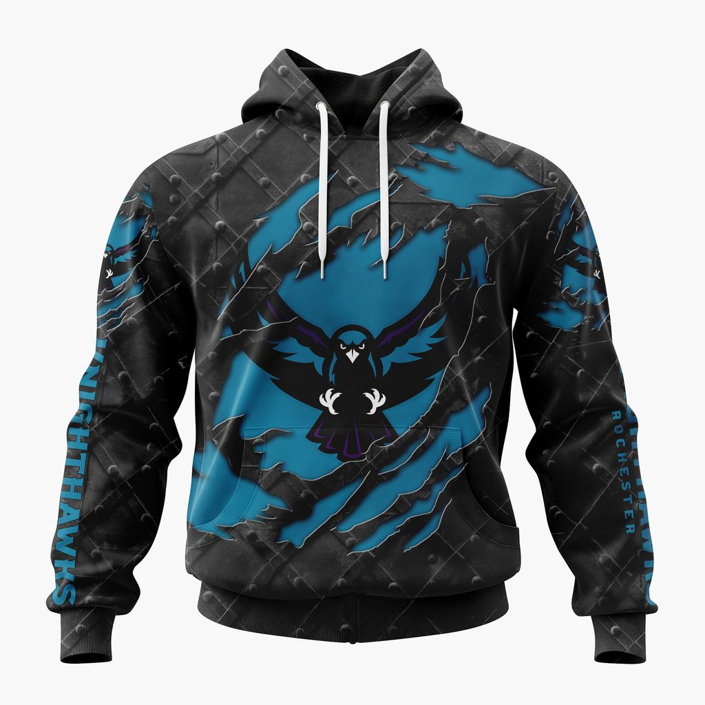 NLL Rochester Knighthawks Special Black Metal Design ST2601