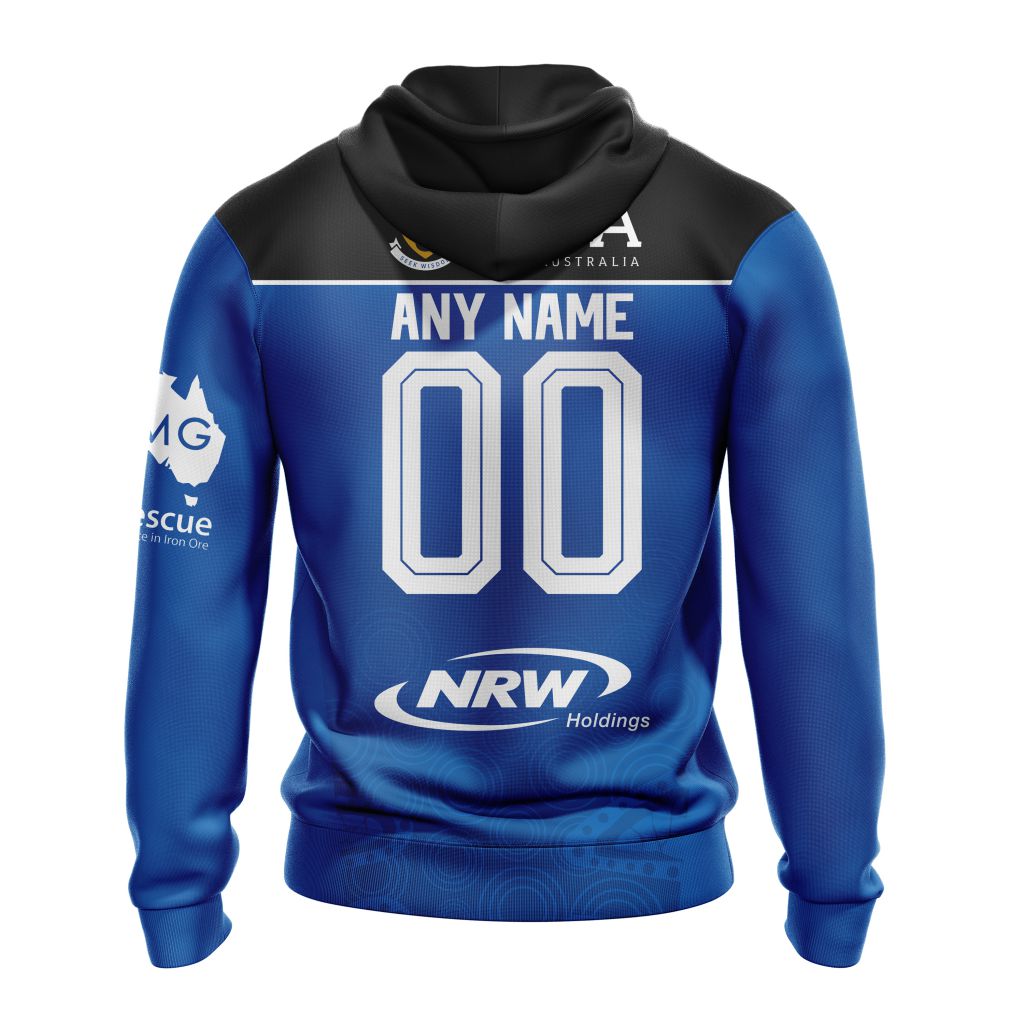 Super Rugby Western Force Personalized 2024 Home Kits Dulcie Shop   CUSTOM NXTSR24WFhome231207 000 Hoodie Back 