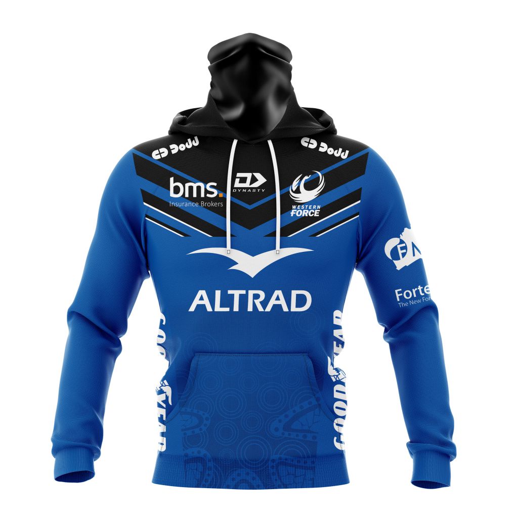 Super Rugby Western Force Personalized 2024 Home Kits Dulcie Shop   CUSTOM NXTSR24WFhome231207 000 Mhoodie Front 