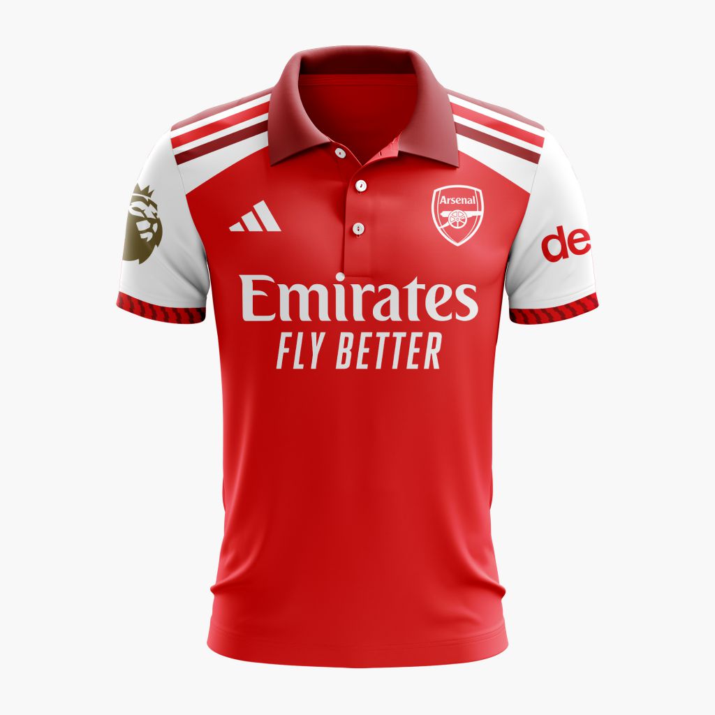 Arsenal Personalized 2026-2027 Home Polo Design