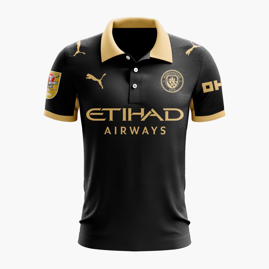 Manchester City Personalized 2026-27 Away Carabao Cup Winners Polo Design