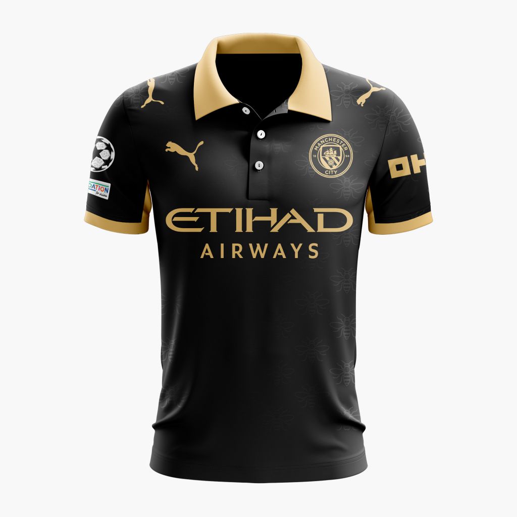 Manchester City Personalized 2026-27 Champions League Away Polo Design