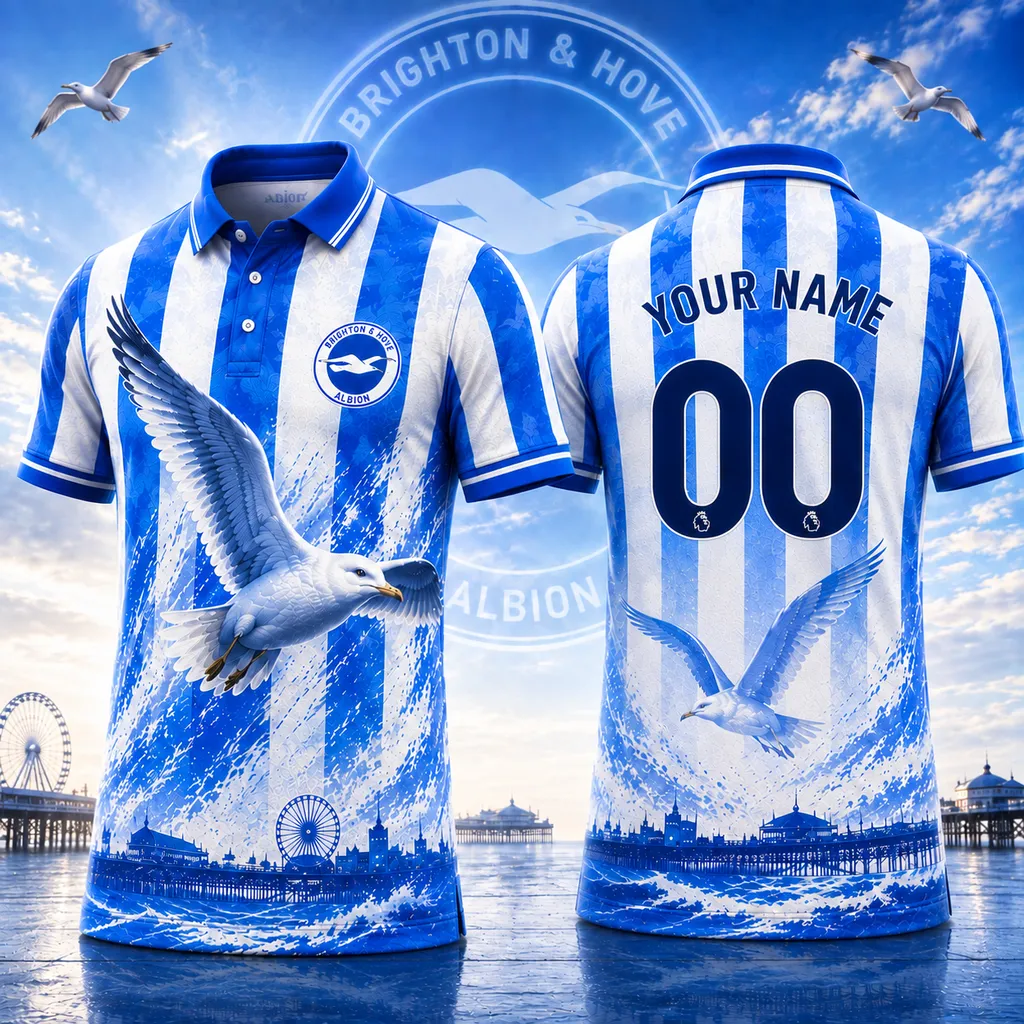 Brighton & Hove Albion Personalized Seagull Coast Heritage Design ST2601