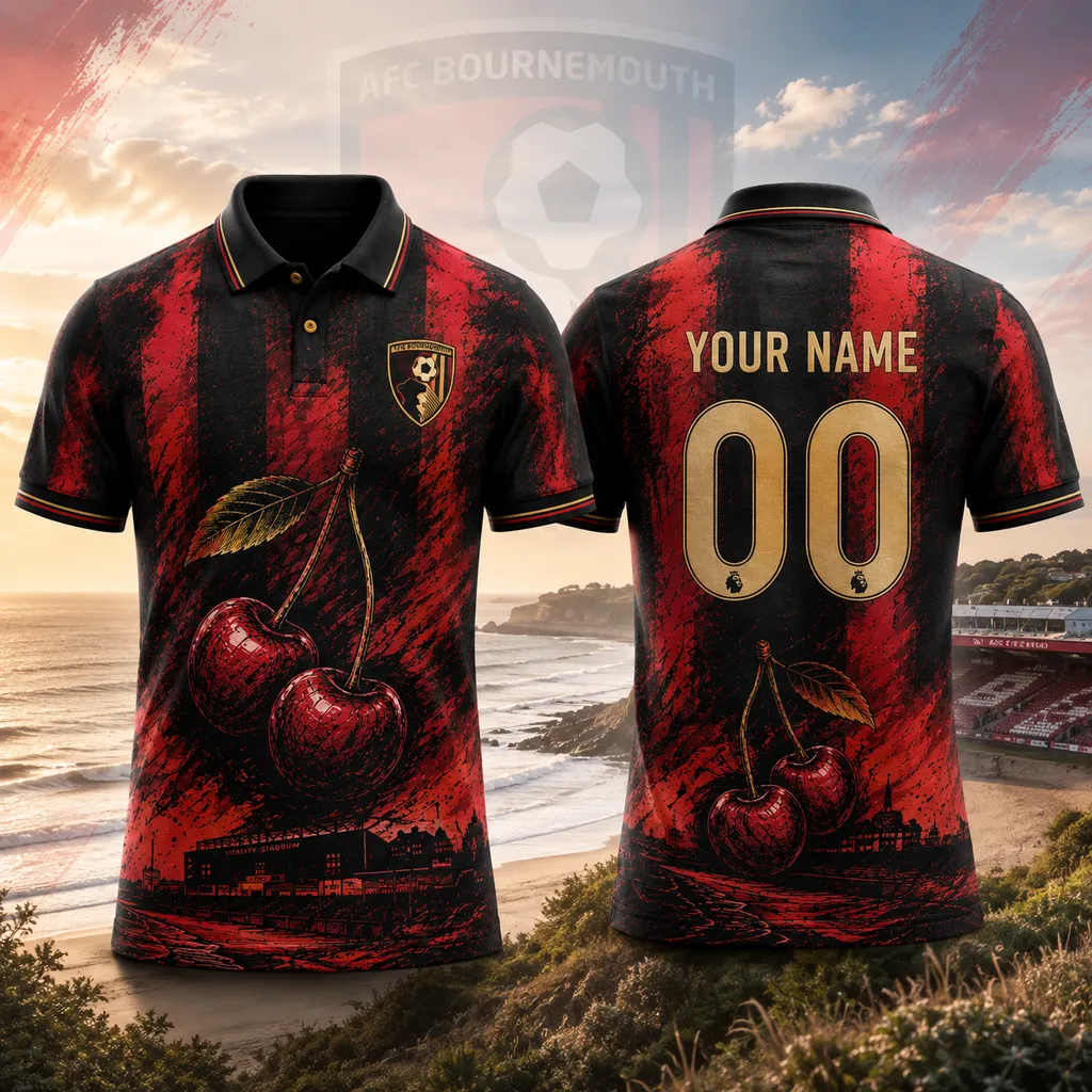 AFC Bournemouth Personalized Cherries Heritage Design ST2601