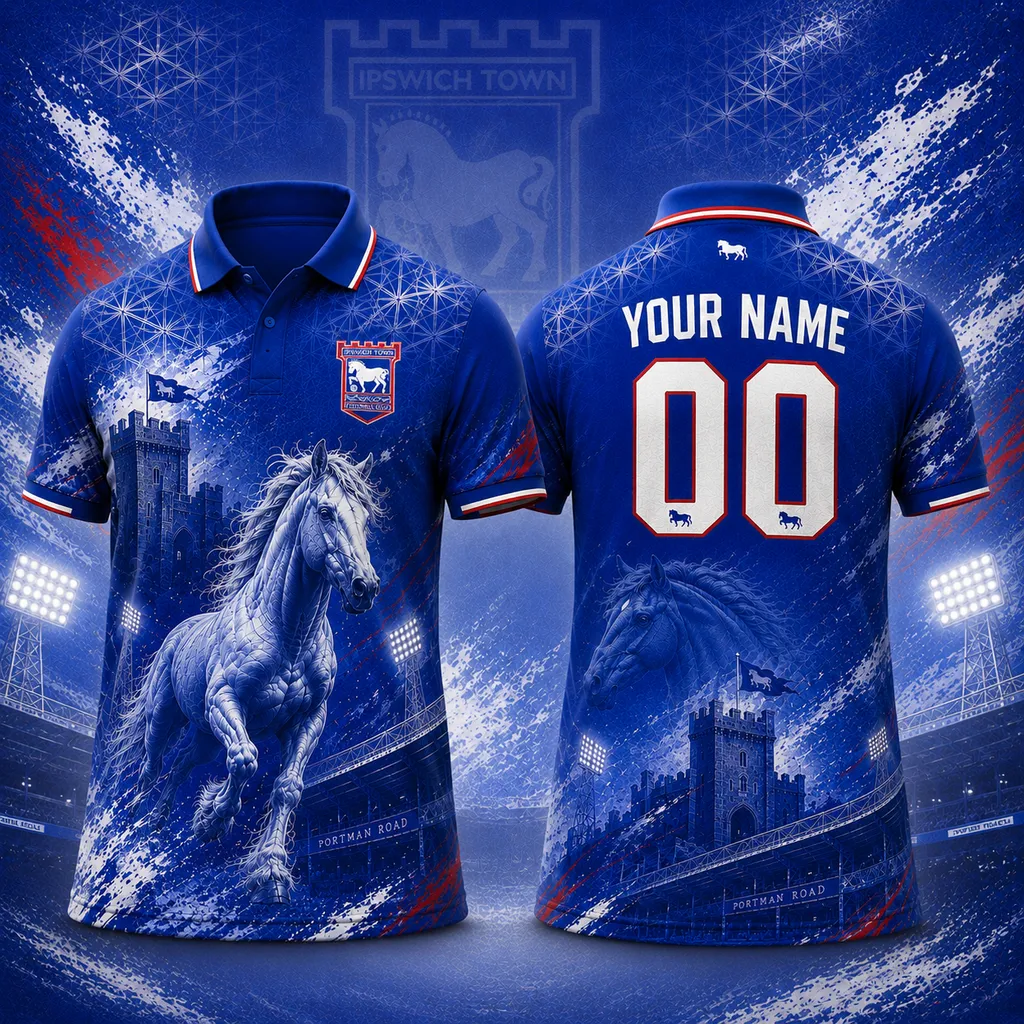 Ipswich Town Personalized Suffolk Punch Heritage Design ST2601