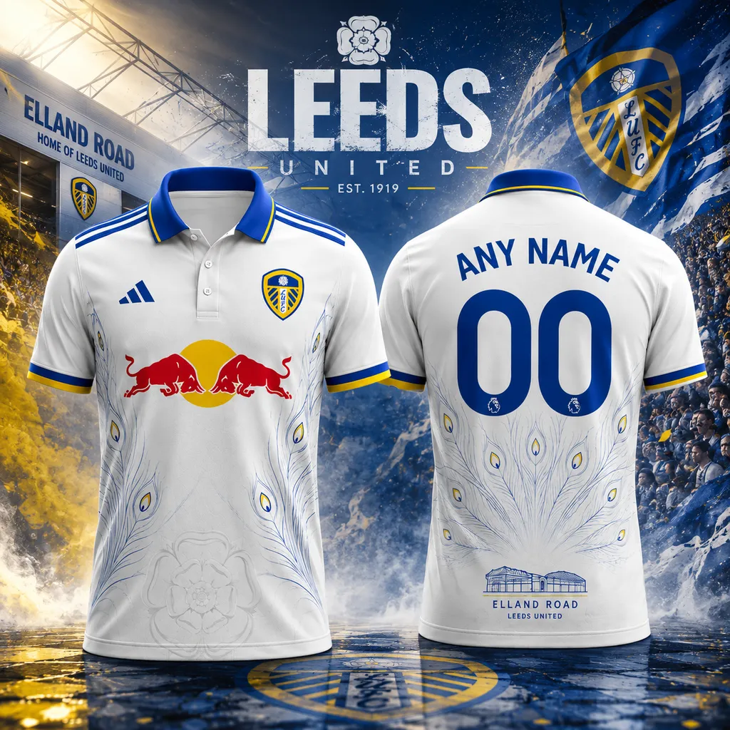 Leeds United Personalized Peacock Heritage Design ST2601