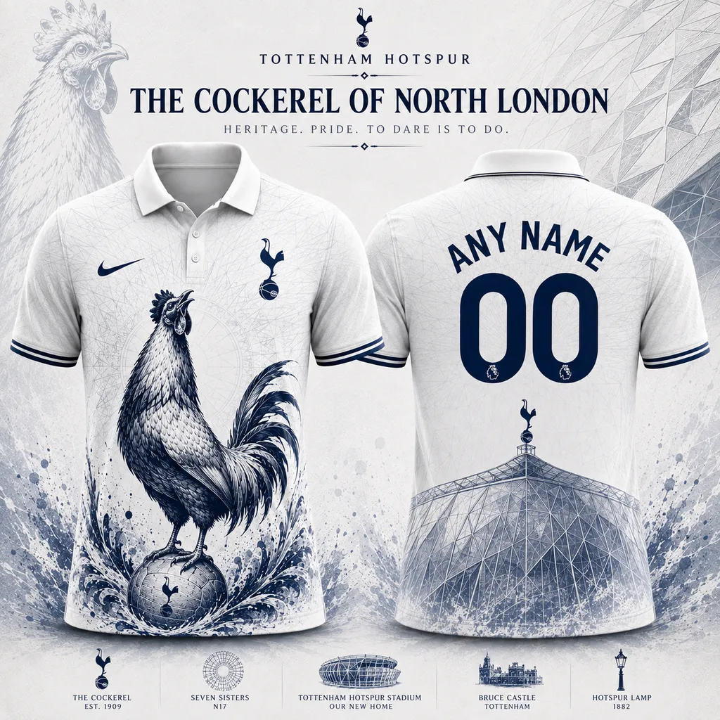 Tottenham Hotspur Personalized Cockerel Heritage Design ST2601