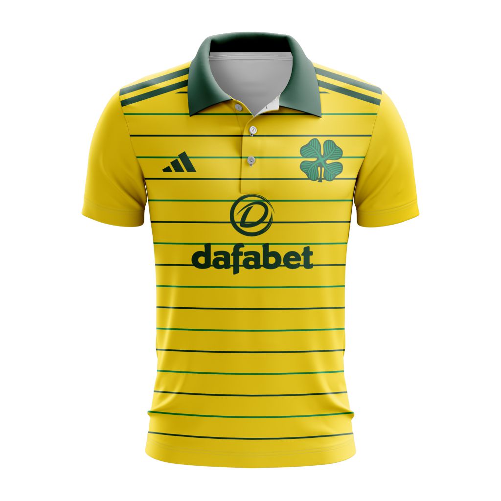 Celtic Football Club Personalized 24/25 Away Polo Design