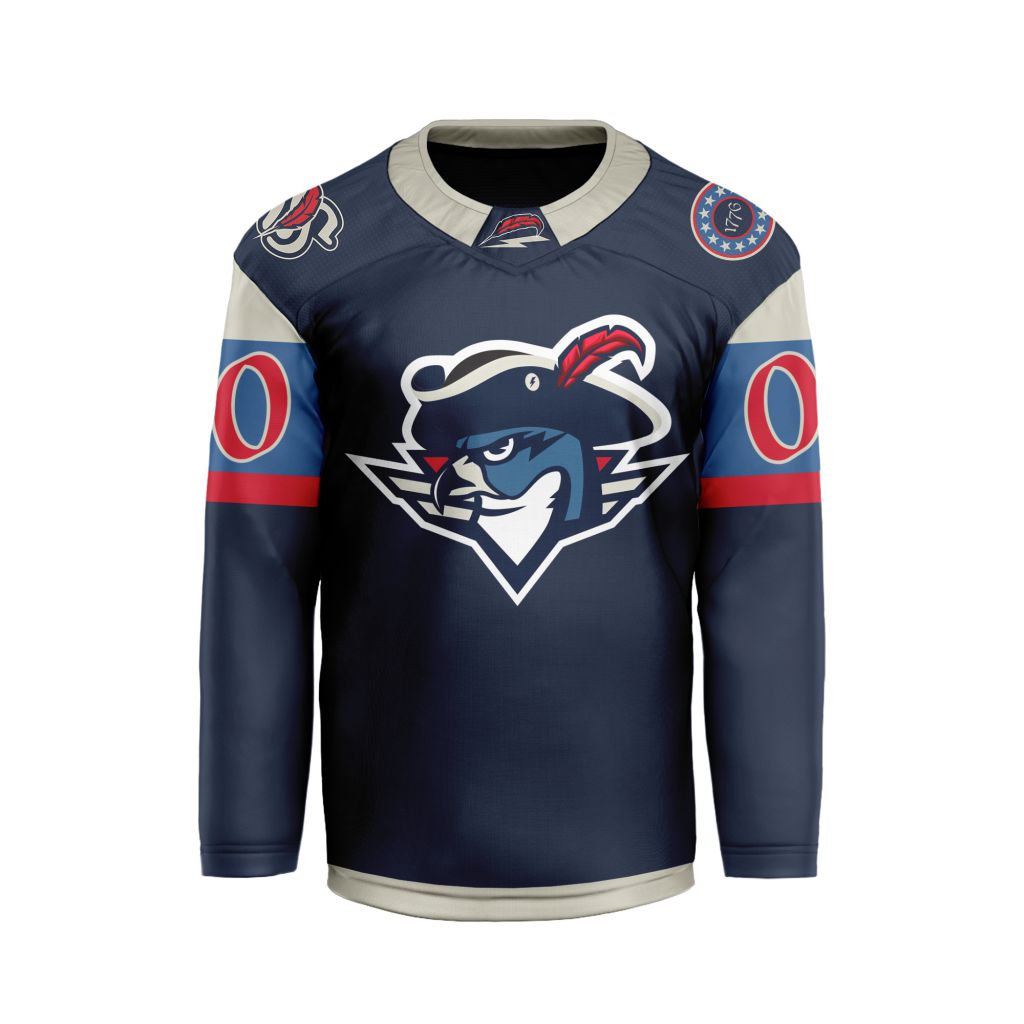 AHL Springfield Thunderbirds Personalized 2025/26  250th Celebration  Semi-Quincentennial V-shaped Hockey Jersey