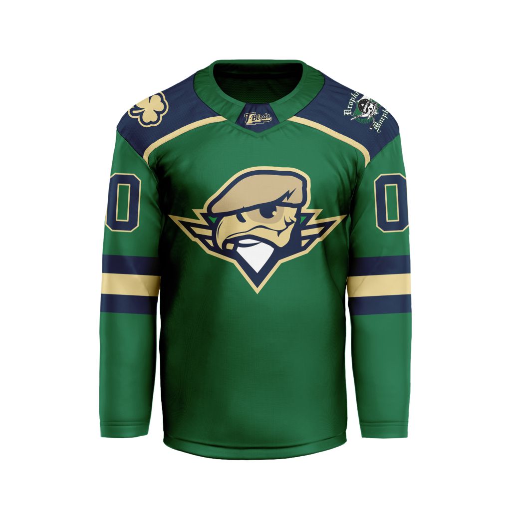 AHL Springfield Thunderbirds Personalized 2025/26 St.Patrick's Day V-shaped Hockey Jersey