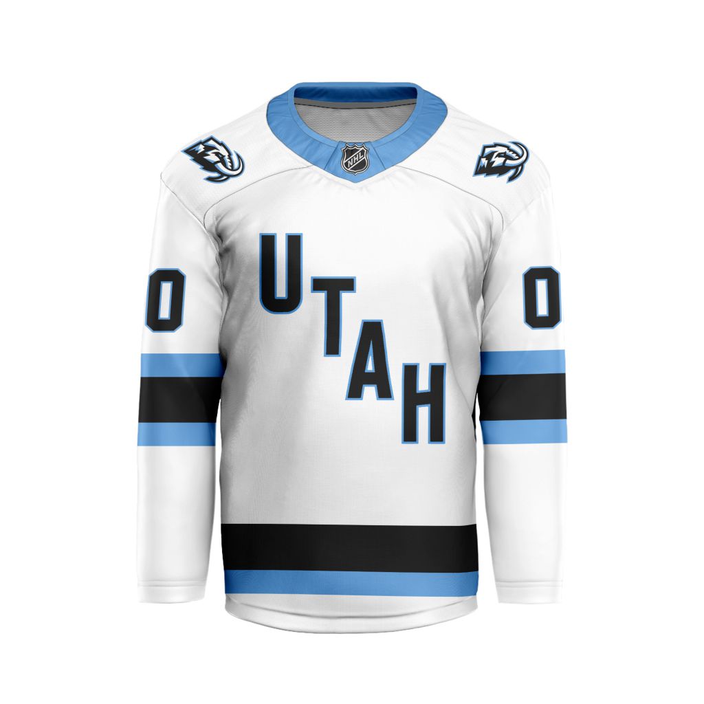 NHL Utah Mammoth Personalized Away Design V-shaped Hockey Jersey