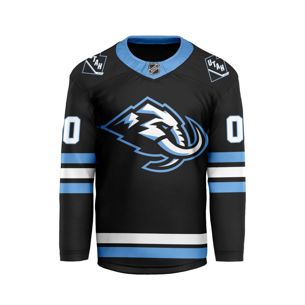 NHL Utah Mammoth Personalized Home Design V-shaped Hockey Jersey
