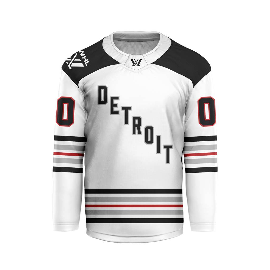 PWHL Detroit Personalized 2026-27 Away V-shaped Hockey Jersey