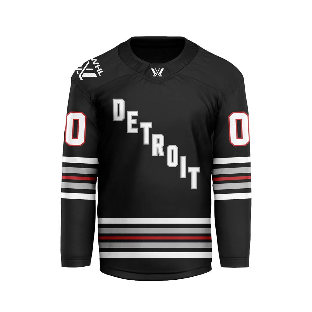 PWHL Detroit Personalized 2026-27 Home V-shaped Hockey Jersey