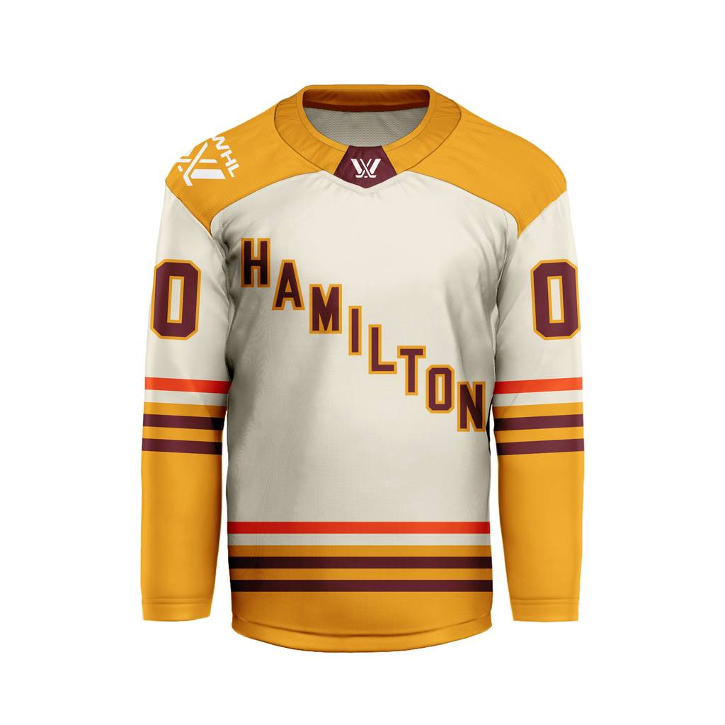 PWHL Hamilton Personalized 2026-27 Away V-shaped Hockey Jersey