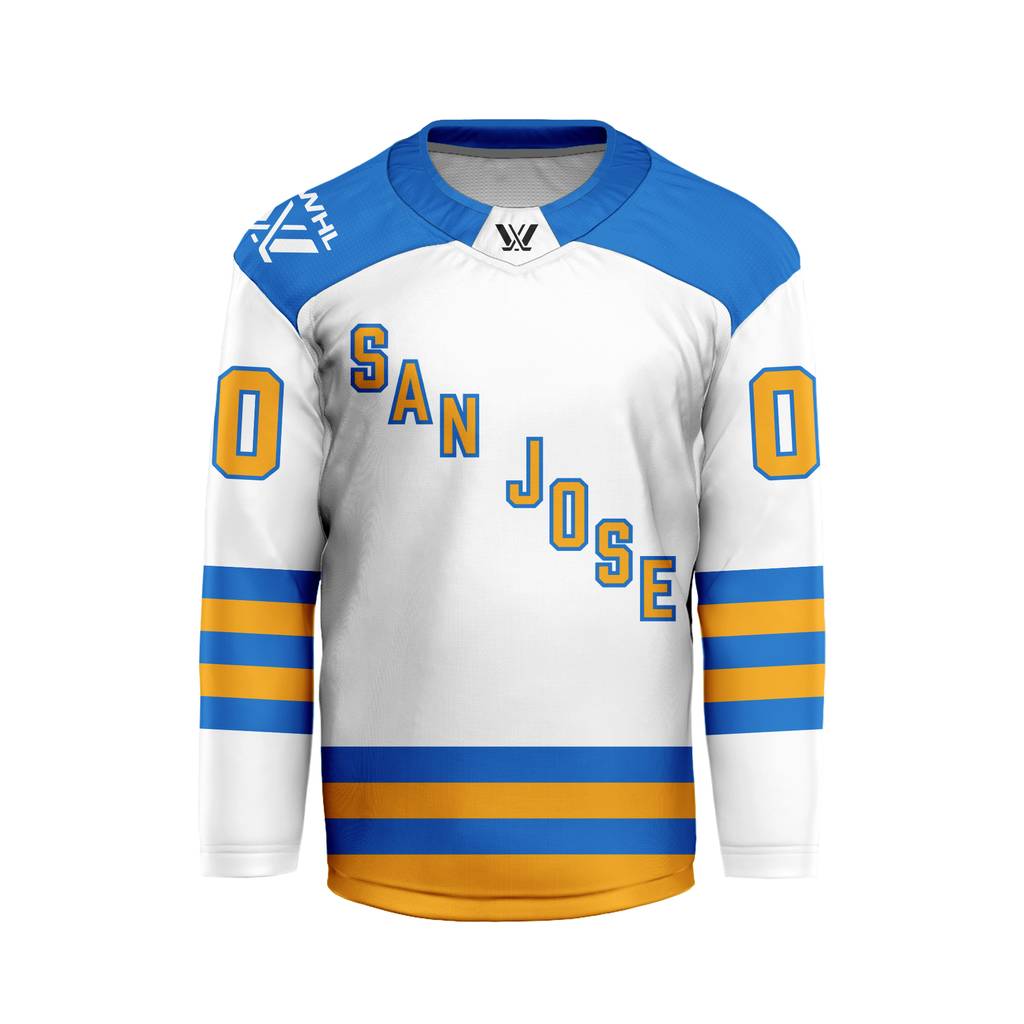 PWHL San Jose Personalized 2026-27 Away V-shaped Hockey Jersey