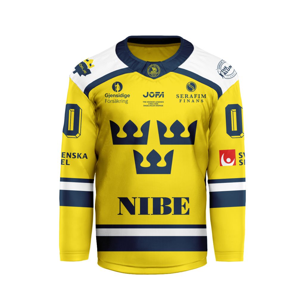 Tre Kronor - Sweden National Ice Hockey Team Special Version V-shaped Hockey Jesey