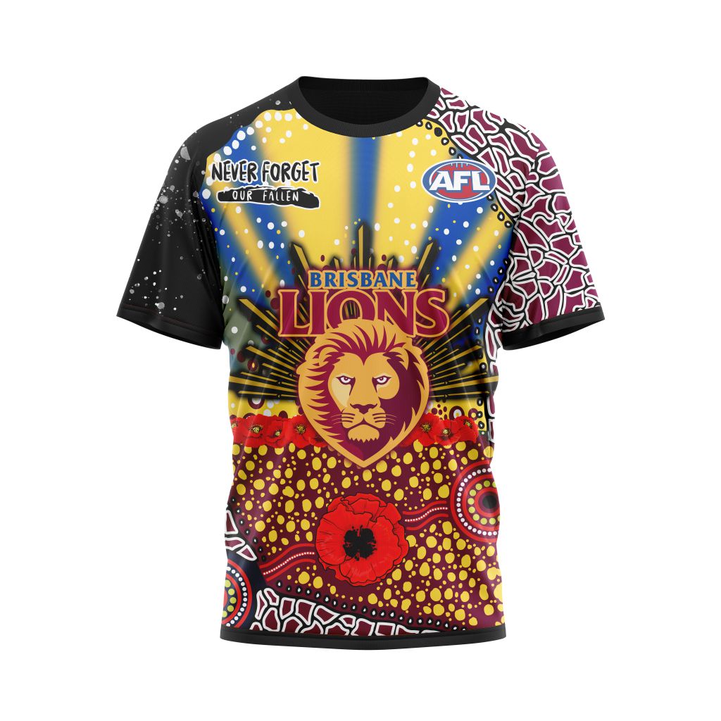 AFL Brisbane Lions | Specialized Anzac Jersey Concepts V0222 – Floda Shop