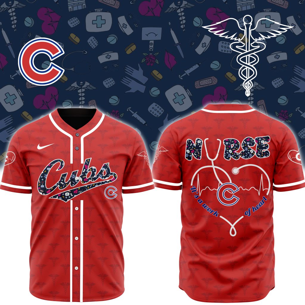 Premium MLB Chicago Cubs Happy International Nurses Day Baseball Jersey NMD