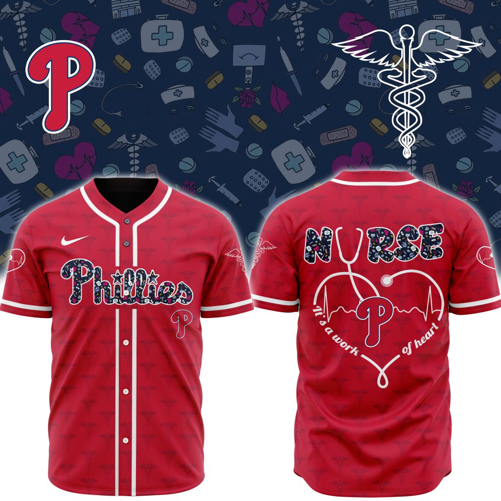 Premium MLB Philadelphia Phillies Happy International Nurses Day Baseball Jersey NMD