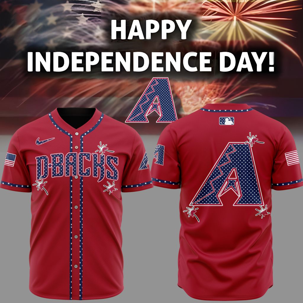 Premium MLB Arizona Diamondbacks Happy Independence Day Baseball Jersey NMD