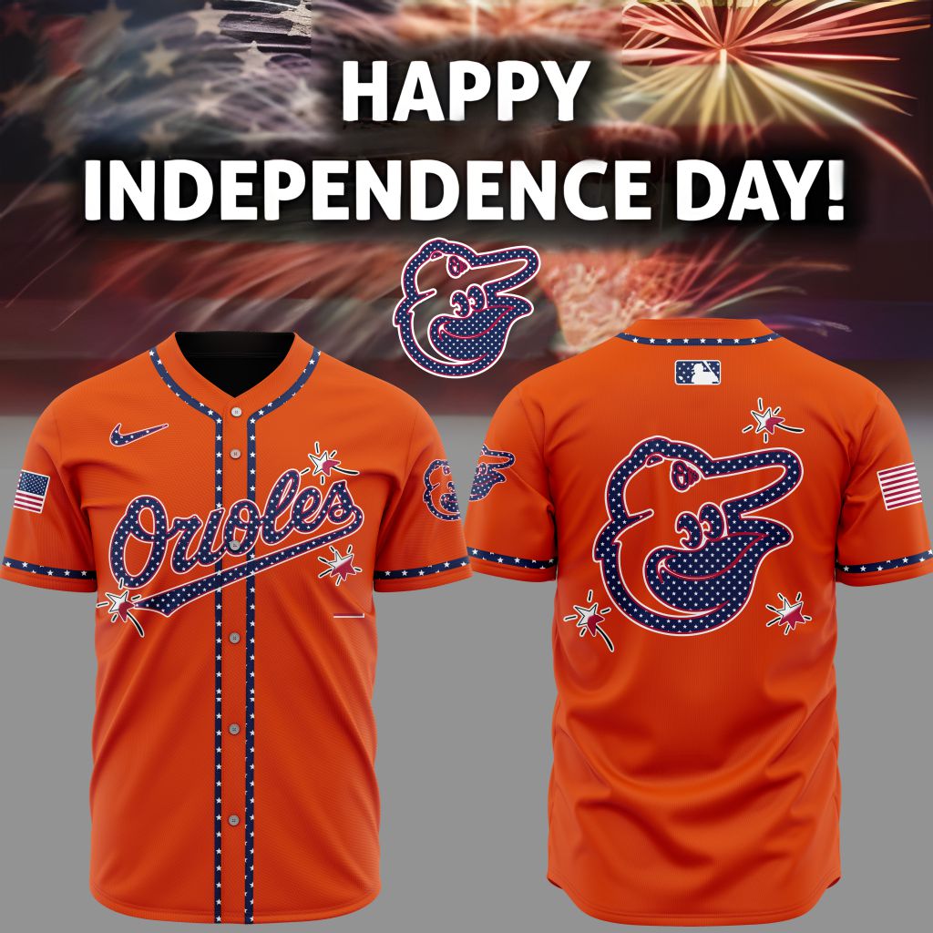 Premium MLB Baltimore Orioles Happy Independence Day Baseball Jersey NMD
