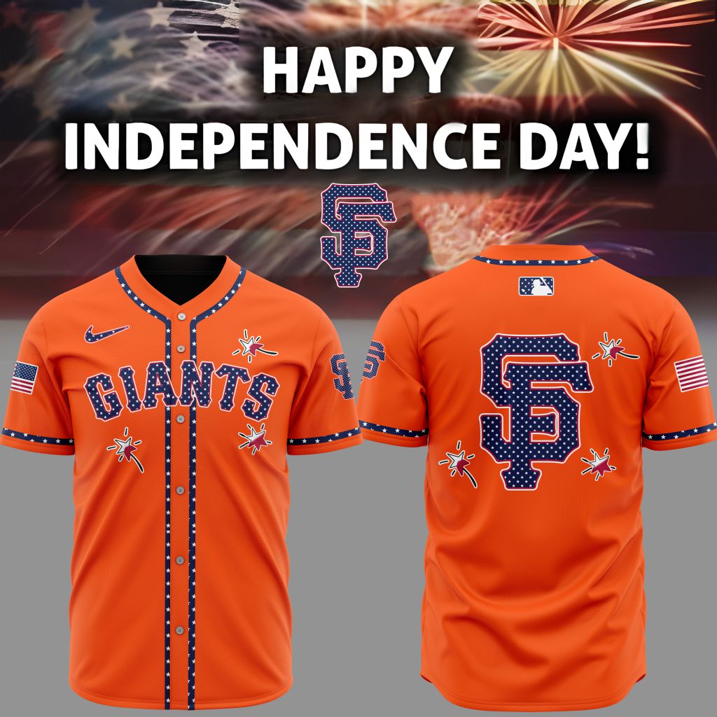 Premium MLB San Francisco Giants Happy Independence Day Baseball Jersey NMD