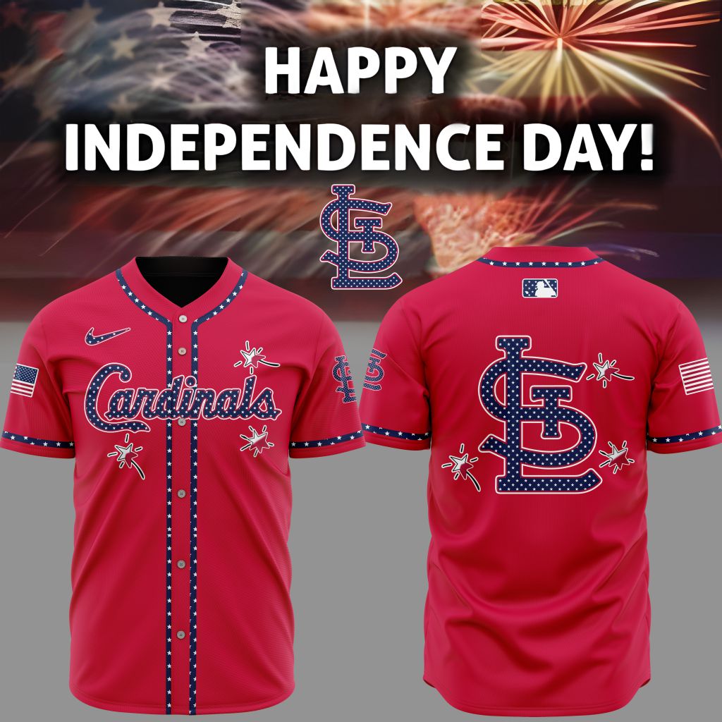 Premium MLB St. Louis Cardinals Happy Independence Day Baseball Jersey NMD