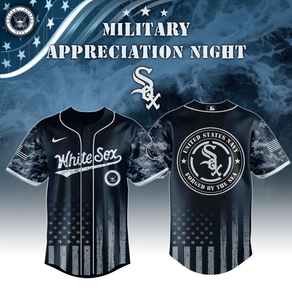 Premium MLB Chicago White Sox Navy Military Appreciation Baseball Jersey NMD