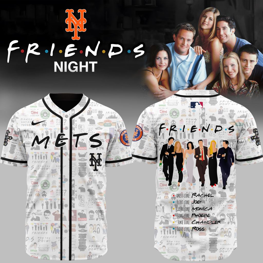 Premium MLB New York Mets X Friends Baseball Jersey NMD