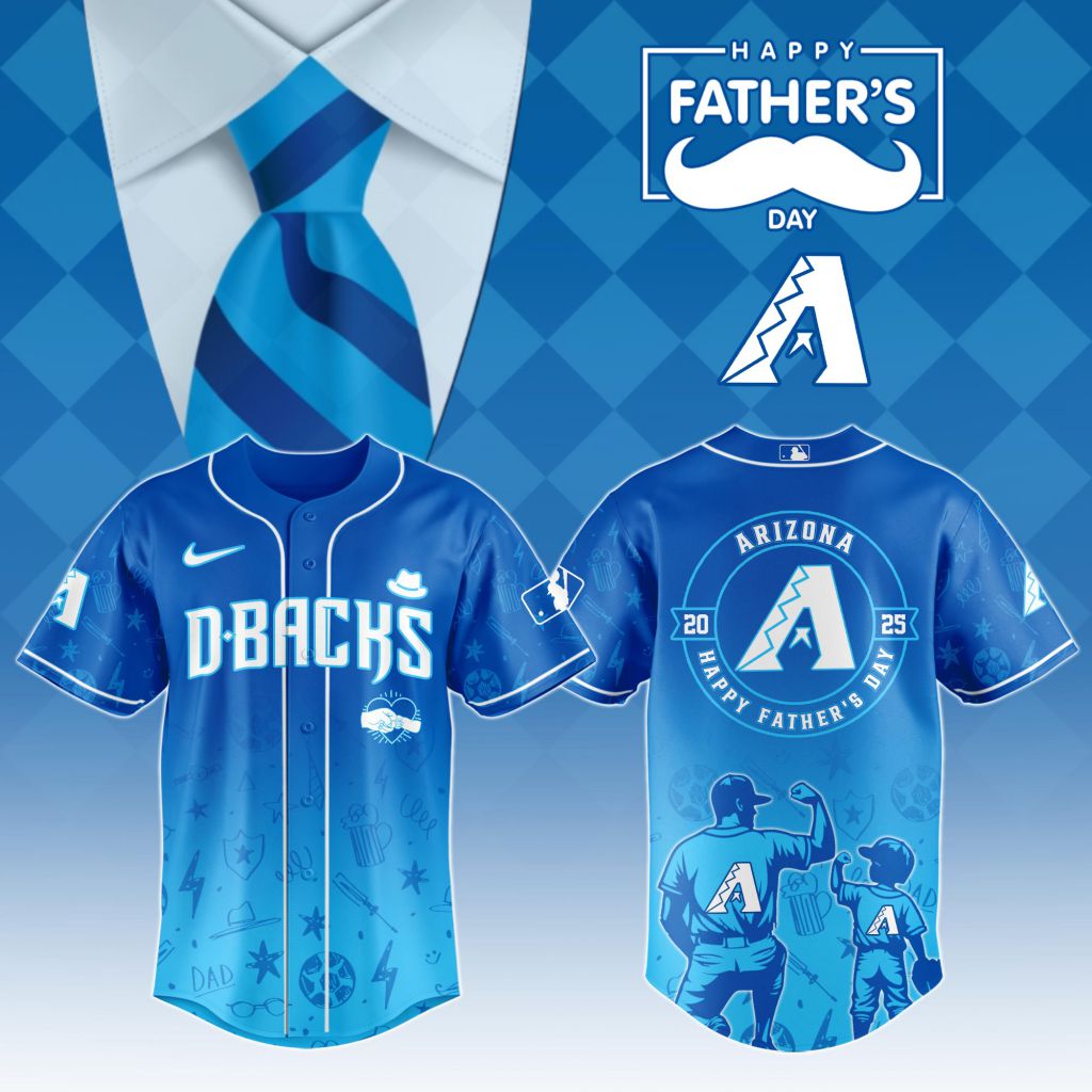 Premium MLB Arizona Diamondbacks Special Father's Day Baseball Jersey NMD