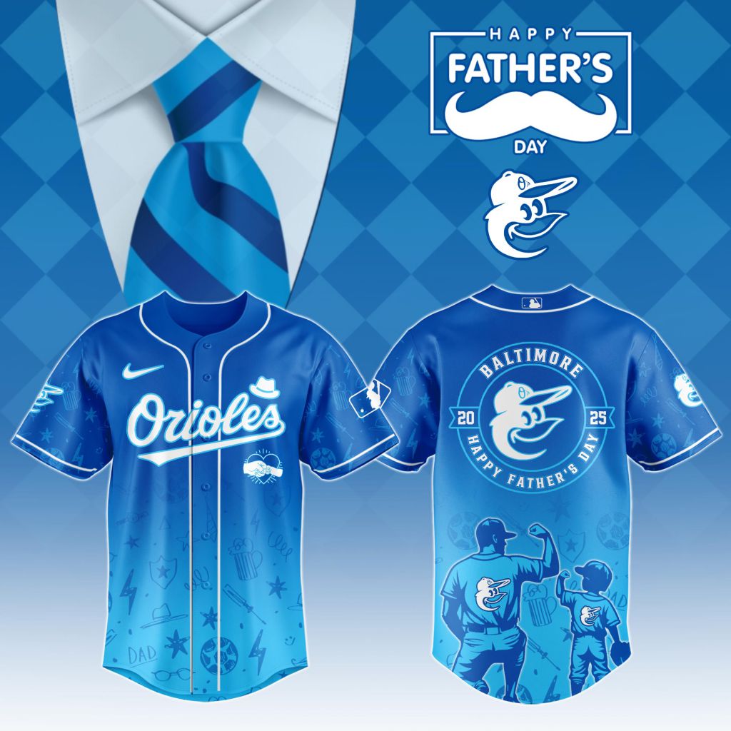 Premium MLB Baltimore Orioles Special Father's Day Baseball Jersey NMD