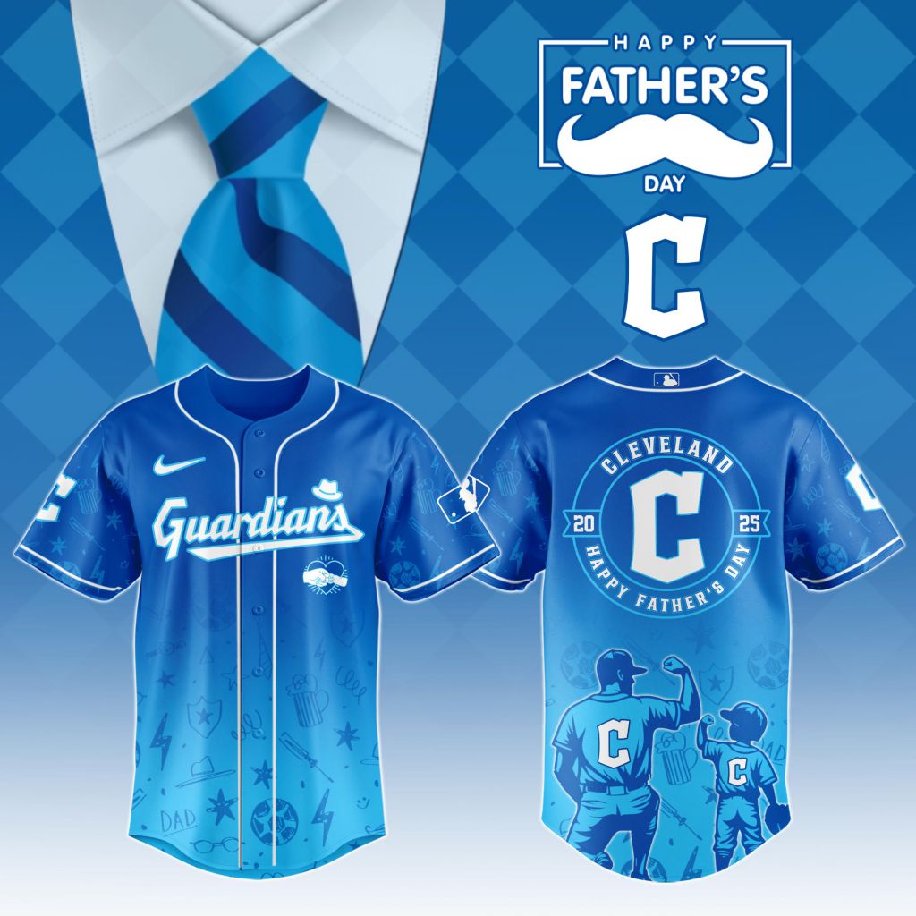 Premium MLB Cleveland Guardians Special Father's Day Baseball Jersey NMD