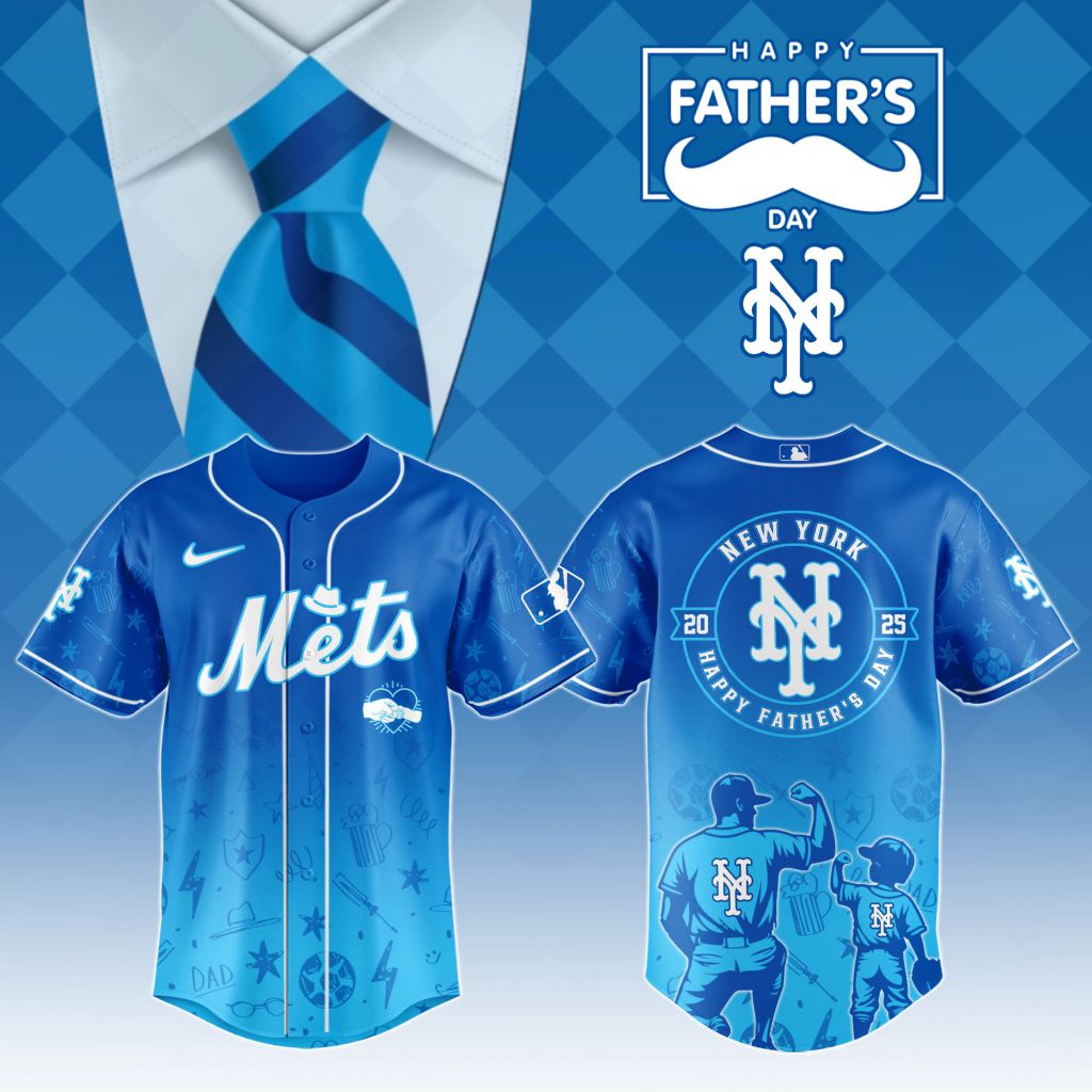 Premium MLB New York Mets Special Father's Day Baseball Jersey NMD
