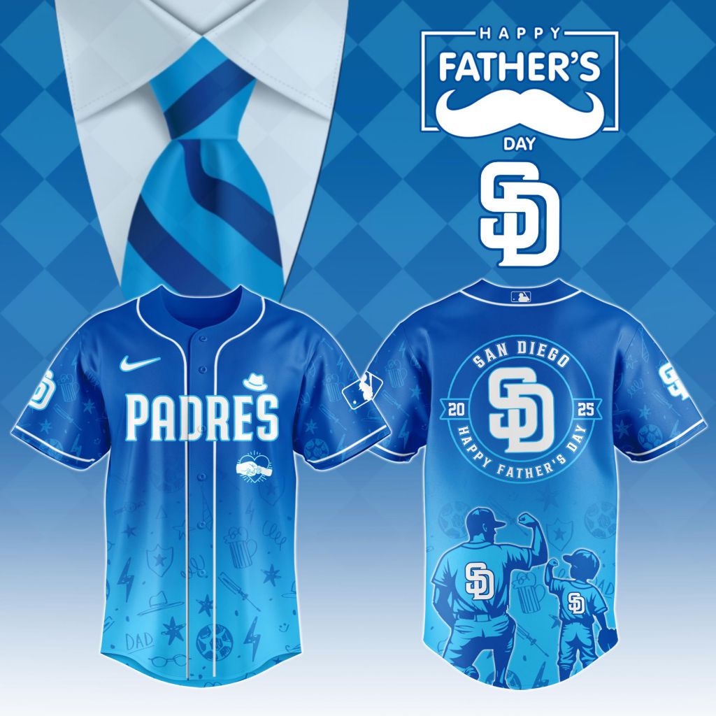 Premium MLB San Diego Padres Special Father's Day Baseball Jersey NMD