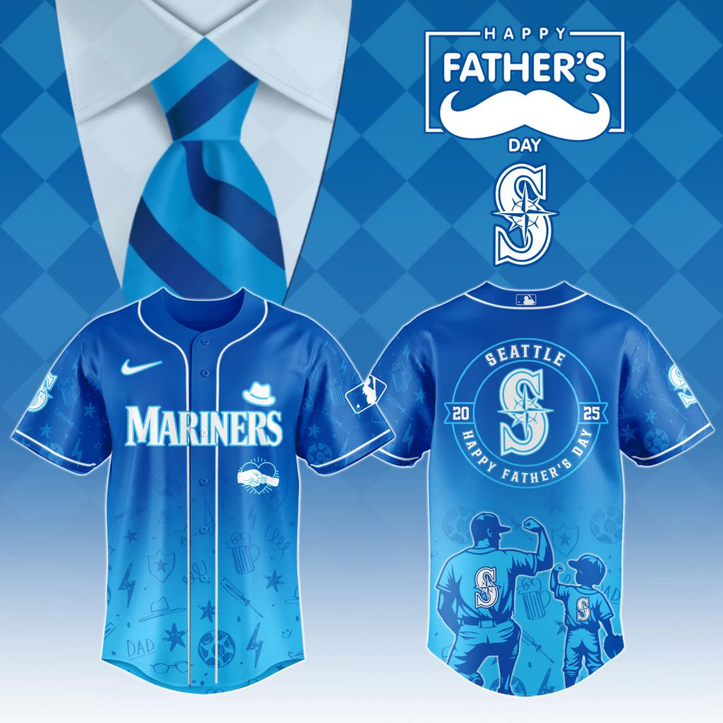 Premium MLB Seattle Mariners Special Father's Day Baseball Jersey NMD