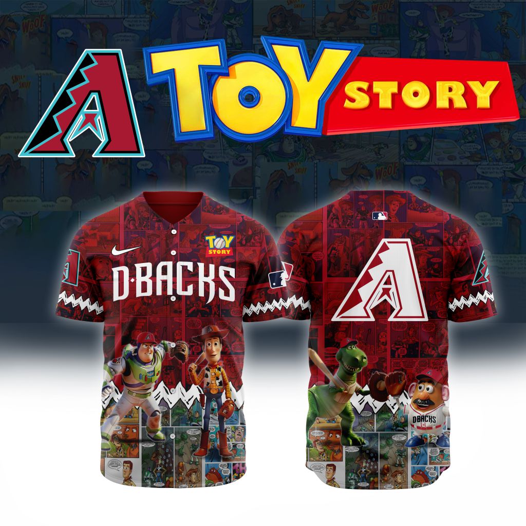 Premium MLB Arizona Diamondbacks X Toy Story Baseball Jersey NMD